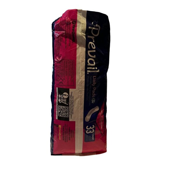 Prevail Daily Pads For Bladder Leaks 33 Count Regular Omni-Odor Guard MaxSorb Ge - Picture 4 of 4